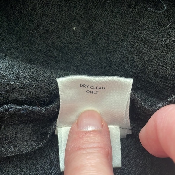 Eileen Fisher Women’s Wool Swing Coat Black M - Picture 8 of 8